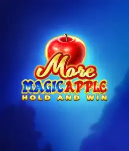 Discover the spellbinding allure of More Magic Apple Hold and Win Slot by 3 Oaks Gaming, highlighting a shimmering red apple against a vivid blue background. This graphic portrays the magical theme of the game. Suited for fans of fantasy, the vibrant colors and enticing artwork make this slot stand out. 