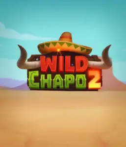 Embark on the colorful Mexican desert with Wild Chapo 2 slot by Relax Gaming, featuring a whimsical bull wearing a sombrero amid a serene desert backdrop. This graphic portrays the charm and humor of the game, great for players who enjoy unique themes, delivering a captivating play experience.